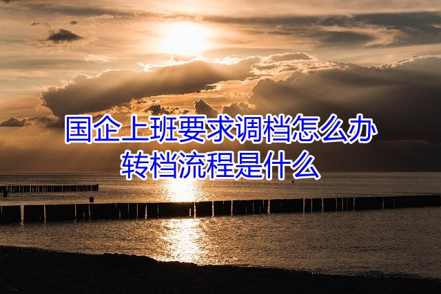 国企上班要求调档怎么办，转档流程是什么