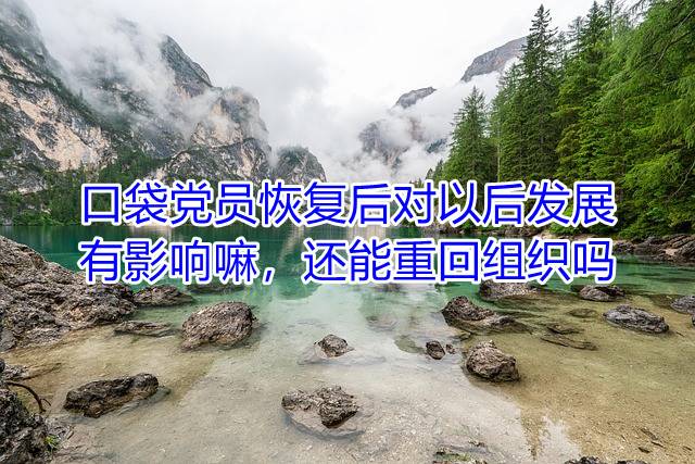 口袋党员恢复后对以后发展有影响嘛，还能重回组织吗