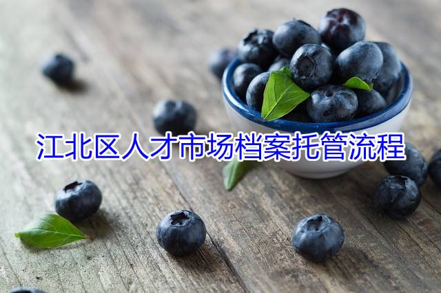 江北区人才市场档案托管流程