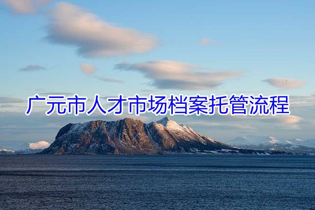 广元市人才市场档案托管流程