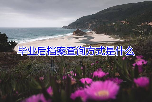 毕业后档案查询方式是什么