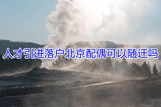 人才引进落户北京配偶可以随迁吗