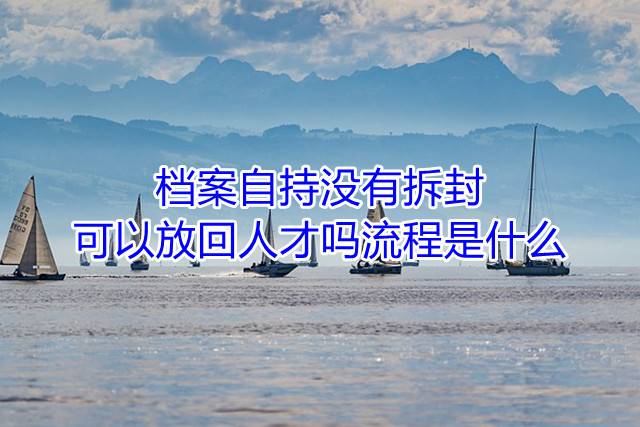 档案自持没有拆封可以放回人才吗，流程是什么