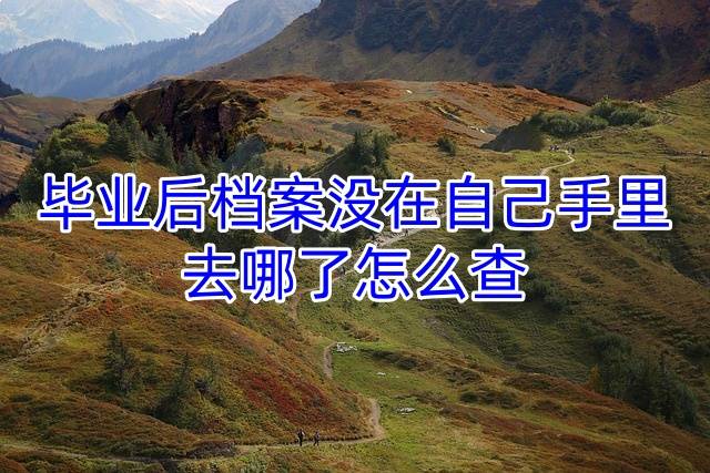 毕业后档案没在自己手里去哪了怎么查