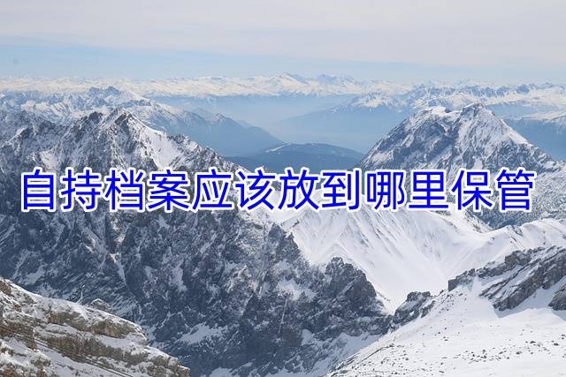 自持档案应该放到哪里保管