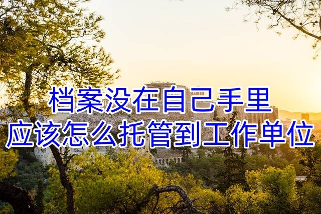 档案没在自己手里，应该怎么托管到工作单位