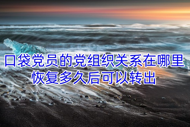 口袋党员的党组织关系在哪里，恢复多久后可以转出
