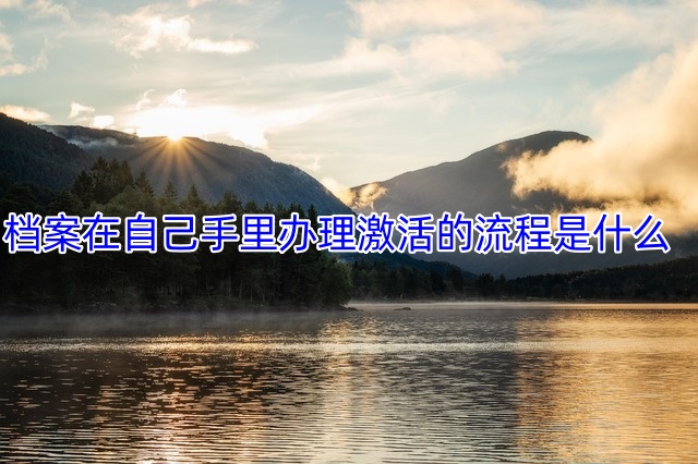 档案在自己手里办理激活的流程是什么