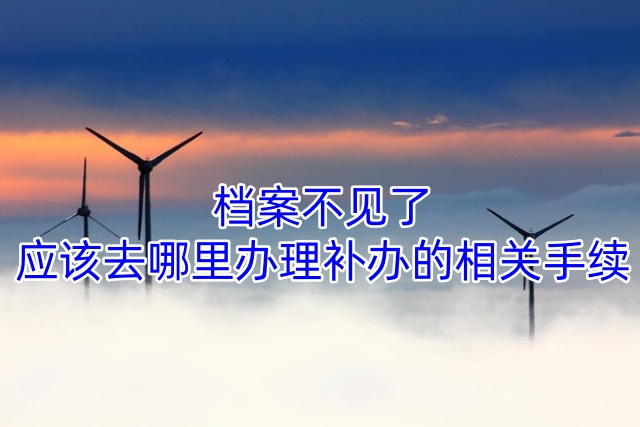 档案不见了应该去哪里办理补办的相关手续