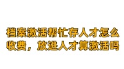 档案激活帮忙存人才怎么收费，档案放进人才算激活吗
