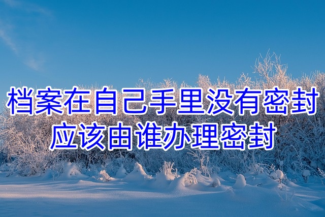 档案在自己手里没有密封，应该由谁办理密封