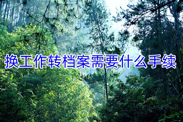 换工作转档案需要什么手续