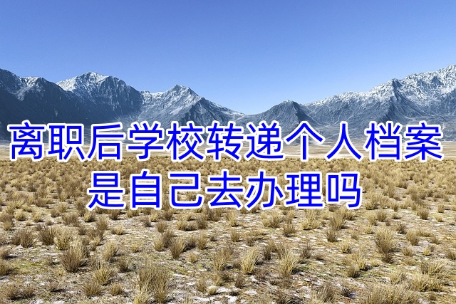 离职后学校转递个人档案是自己去办理吗