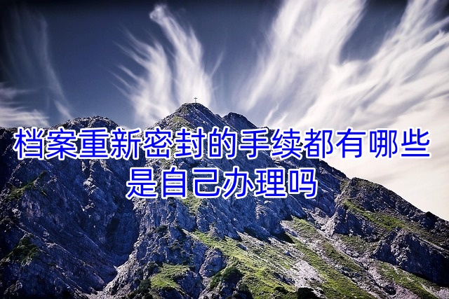 档案重新密封的手续都有哪些，是自己办理吗
