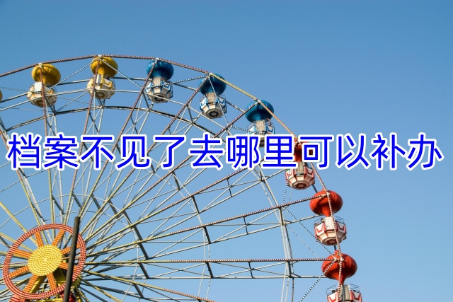档案不见了去哪里可以补办