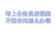 考上公务员后档案不知去向怎么办呢，档案问题咨询平台