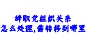 辞职党组织关系处理办法