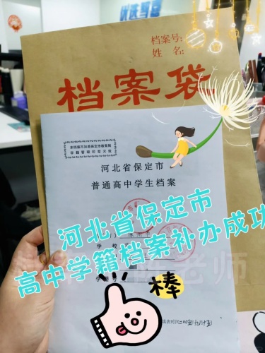 90年代毕业生档案丢失补办案例