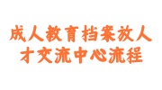 成人教育档案放人才交流中心