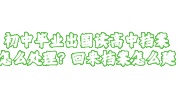 初中毕业出国读高中档案