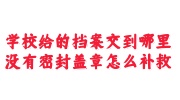 学校给的档案