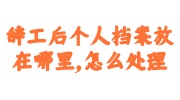 辞工后个人档案