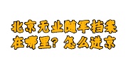 北京无业随军档案