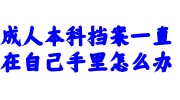 成人本科档案